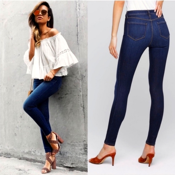 NEW L'AGENCE Marguerite Super Stretch Skinny Luxury High Waist Womens Jeans Chic - Picture 10 of 14